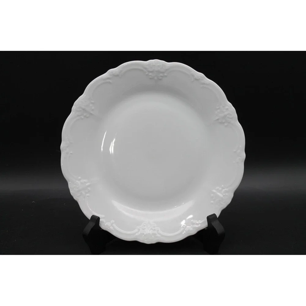 Vintage ALT Tirschenreuth Baronesse Germany White Porcelain Plates 8.25